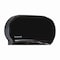 Boardwalk Jumbo Twin Toilet Tissue Dispenser, 20 1/4 x 12 1/4, Black R4070BKBW - alternate 2